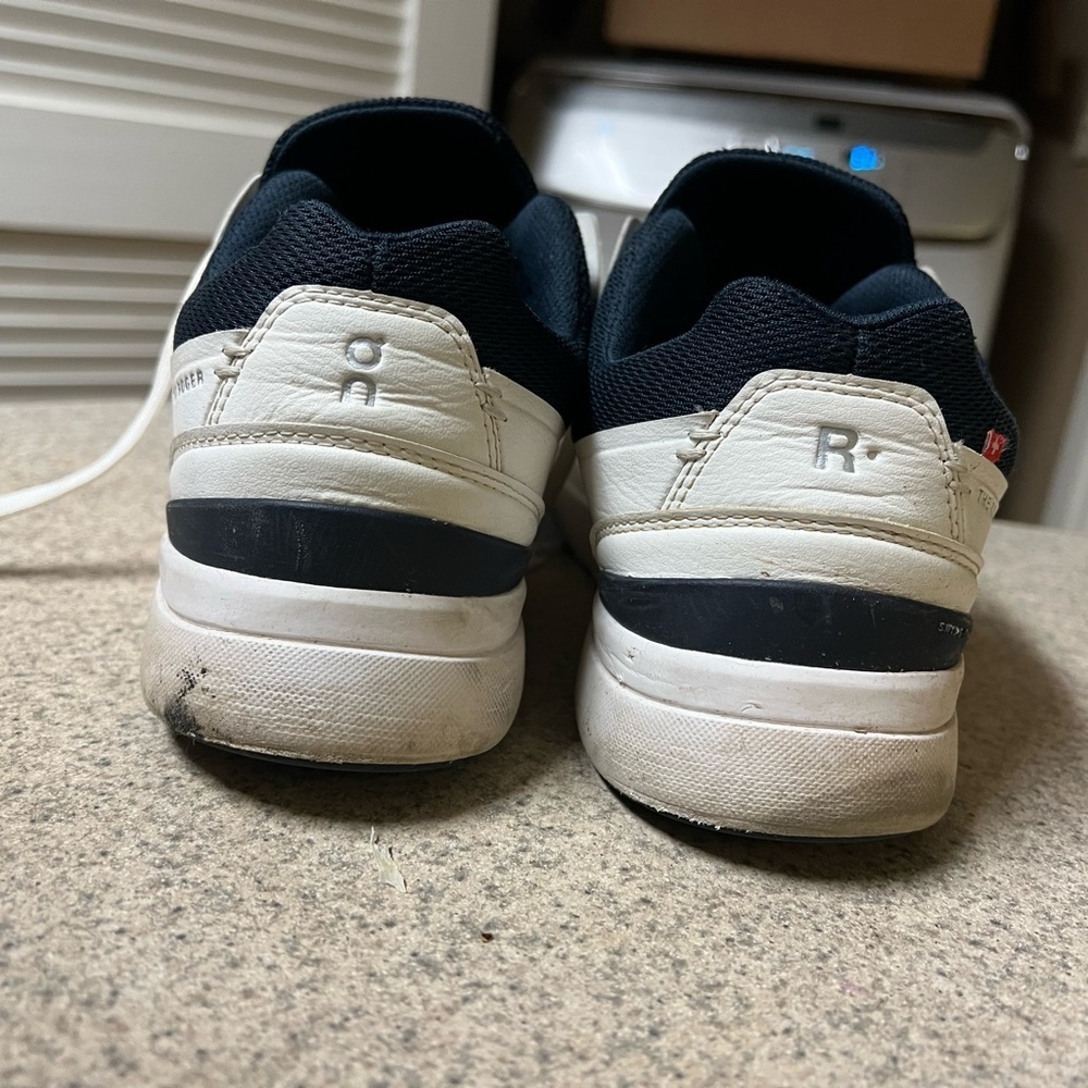 On Running Men's Sneakers in White and Black - Picture 6 of 7